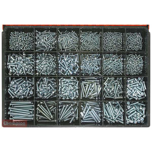 Fasteners Master Kits: Champion Master Kit 1785pc Metric Machine Screw Asst