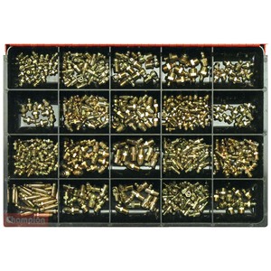 Champion Master Kit 415pc Metric & Imp Grease Nipple Asst