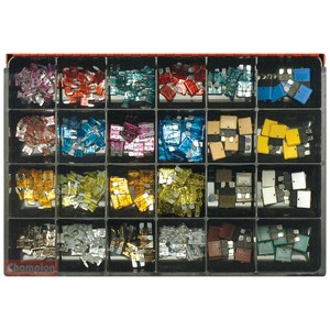 Fasteners Master Kits: Champion Master Kit 400pc Auto Blade Fuse Asst 3-30Amp