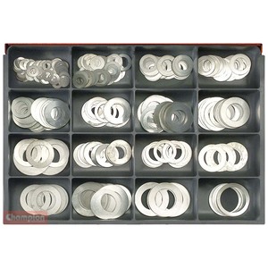 Fasteners Master Kits: Champion Master Kit 466pc Steel Shim Washer Asst- 0.006in