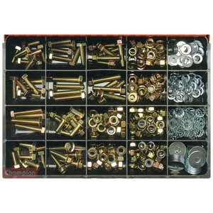 Fasteners Master Kits: Champion Master Kit 401pc 10mm Bolt & Nut Asst GR8.8