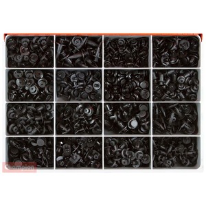 Fasteners Master Kits: Champion Master Kit 650pc Auto Trim Scrivet Clip Asst