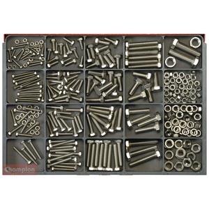 Champion 316pc Metric Set Screw & Nut Assortment 304/A2