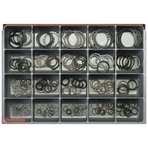 Fasteners Master Kits: Champion Master Kit 260pc External Circlip Asst - Metric