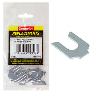 Fasteners Replacement Packs Alignment Shims: Champion 1/8in Wheel Alignment Shim -Suit Ford -6pk