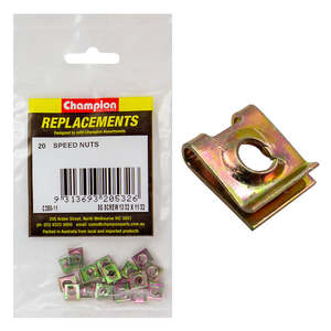 Champion 8G x13/32in x11/32in Captive U-Type Speed Nut -20pk