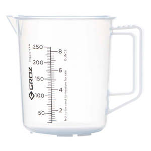 Groz Polypropylene Measuring Jug 250ml