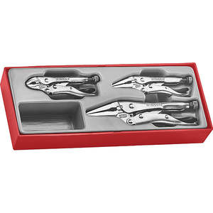 Handtools Pliers: Teng 3pc Power Grip Plier Set -TTZ-Tray