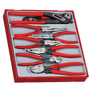 Handtools Pliers: Teng 8pc MB Vinyl Grip Plier Set - TTD-Tray
