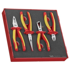 Handtools Pliers: Teng 4pc MB 1000V VDE Plier Set - TED-Tray