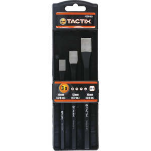 Handtools Punches Chisels: Tactix Cold Chisel 3pc Set