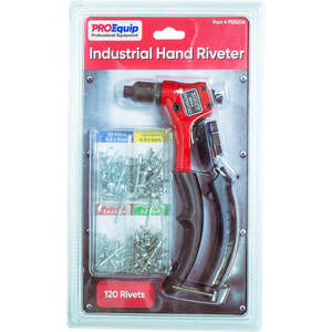 Handtools Riveting Tools: ProEquip Industrial Hand Riveter w/ 120 Rivets