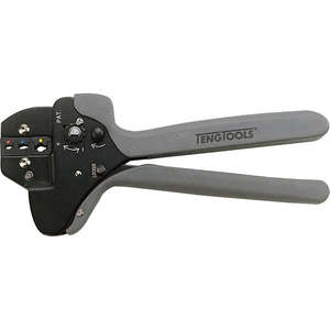 Handtools Service Tools Crimping Tools: Teng 9in H/Duty Ratchet Crimping Plier