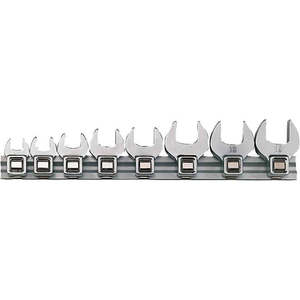 Handtools Socketry Crowfoot Wrenches: Teng 8pc mm Crowfoot Wrench Set 10-19mm