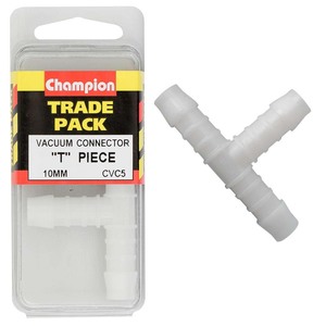 Fasteners Bulk Packs Vacuum Hose Connectors: Champion Vacuum Hose - T Piece 10mm