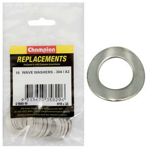 Fasteners Bulk Packs: Washer Wave Stainless Steel M18 x 34mm 304/A2 10pk