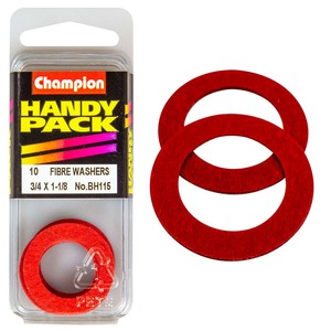 Fasteners Bulk Packs Washers Nylon: Champion 3/4in x 1-1/8 Fibre Washer 1/32in Thick