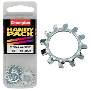 Fasteners Bulk Packs Washers Nylon: Champion 3/8in External Star Washer