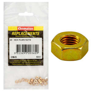 Fasteners Replacement Packs Bolts Set Screws Nuts: Champion M4 x 0.7 Hexagon Nut -20pk