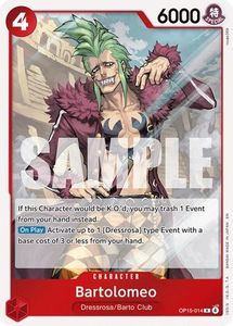 One Piece Tcg Singles: Bartolomeo [Adventure on Kami's Island] Rare