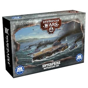 War Gaming: Warcradle DWA120005 Dystopian Wars: Enterprise Battlefleet Set