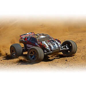 Traxxas Cars: Traxxas 37076-74 - Rustler VXL: 1/10 2WD RTR Stadium Truck w/TSM (Magnum 272R Trans.)