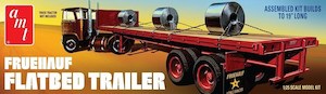 Trucks: AMT 1399 1/25 Fruehauf Flatbed Trailer