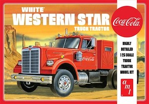 Trucks: AMT 1160 1/25 CocaCola White Western Star