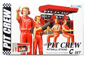 F1 Cars: Fujimi 116587 1/20 Pit Crew Set C - Pitwall Stand