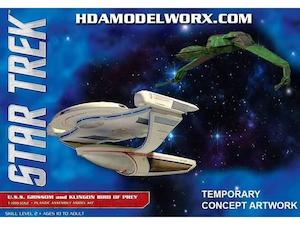 Scifi: Polar Lights 957 1/1000 Star Trek USS Grissom & Kilngon Bird of Prey (2 Pack)