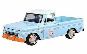 1 24 Scale: Motormax MX-79648 1/24 1966 Chevy C10 Fleetside Pickup- Gulf