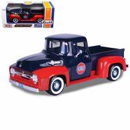 1 24 Scale: Motormax MX-79647 1/24 1956 Ford F-100 Pickup- Gulf