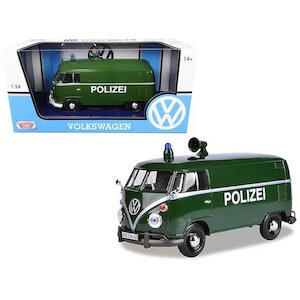 1 24 Scale: Motormax MX-79574 1/24 Volkswagen Type 2 (T1) Delivery Van- Polizei
