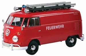1 24 Scale: Motormax MX-79564 1/24 Volkswagen Type 2 (T1) Delivery Van- Fire Truck