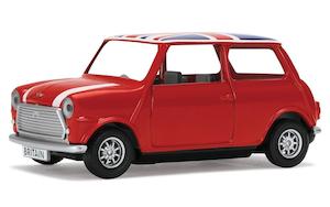1 36 Scale: Corgi GS82109 1/36 Best of British: Classic Mini - Red w/Union Jack Roof