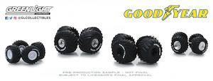 1 64 Scale: GreenLight GL-16030-B 1/64 Wheel & Tire Pack