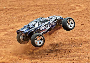 Traxxas Entry Level Cars: Traxxas 37054-8 - Rustler XL-5: 1/10 2WD RTR Stadium Truck w/USB-C