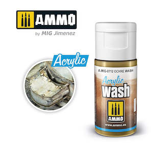 AMMO by Mig Jimenez 0712 Acrylic Filter Ochre Wash