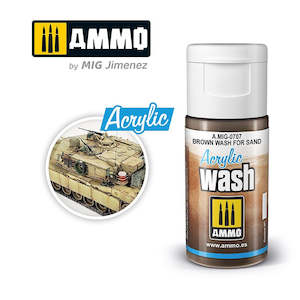 AMMO by Mig Jimenez 0707 Acrylic Filter Brown Wash For Sand