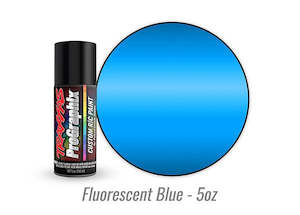 Traxxas Body Paint 1: Traxxas 5064 - Body paint ProGraphix fluorescent blue (5oz)