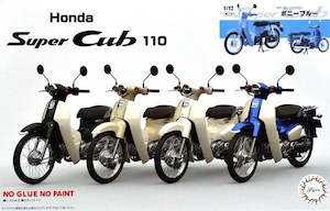 Bikes: xFujimi 141886 1/12 Honda Super Cub 110 (Bonny Blue) - Snap Kit