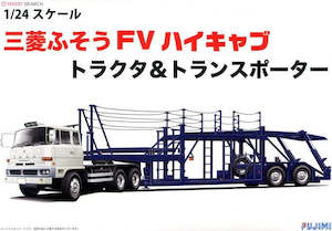 Trucks: Fujimi 012018 1/24 Mitsubishi Fuso FV High-Cab Tractor & Transporter