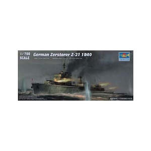 Ships: Trumpeter 05792 1/700 German Zerstorser Z-21 1940