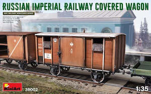 Miniart Models: MiniArt 39002 1/35 RUSSIAN IMPERIAL RAIL COVERED WAGON