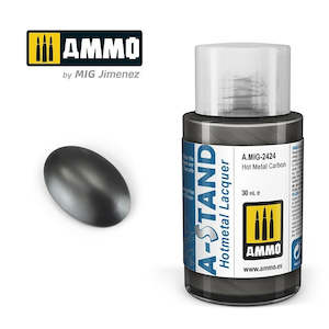 AMMO by Mig Jimenez A.MIG-2424 A-Stand Hot Metal Carbon Lacquer Paint