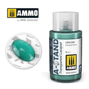 A Stand Lacquer Paint: AMMO by Mig Jimenez A.MIG-2406 A-Stand Armoured Glass Lacquer Paint