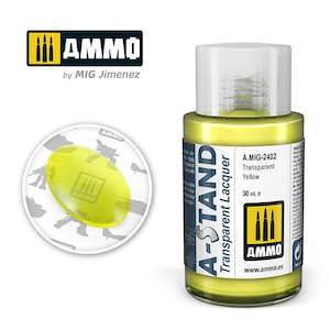 AMMO by Mig Jimenez A.MIG-2402 A-Stand Transparent Yellow Lacquer Paint