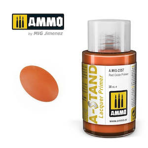 A Stand Lacquer Paint: AMMO by Mig Jimenez A.MIG-2357 A-Stand Red Oxide Primer Lacquer Paint