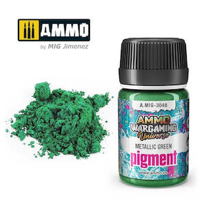 Ammo By Mig Jimenez Pigment: AMMO by Mig Jimenez A.MIG-3048 Pigment Metallic Green