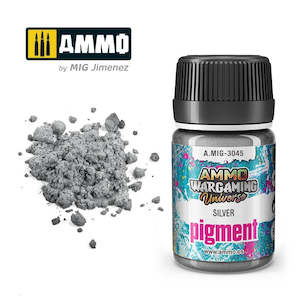 Ammo By Mig Jimenez Pigment: AMMO by Mig Jimenez A.MIG-3045 Pigment Silver